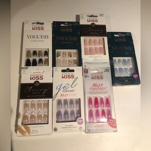 KISS Press-On Nails (Lot of 7)